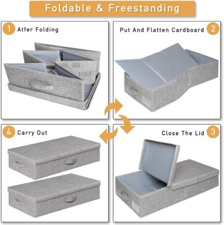 Under Bed Storage Containers with Lids, 2 Pack - Image 3