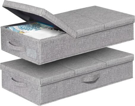 Under Bed Storage Containers with Lids, 2 Pack